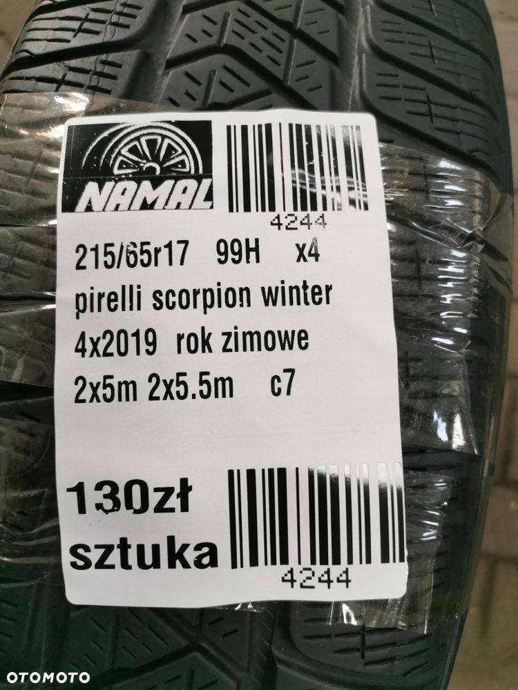 4x 215/65R17 pirelli 2019 zimowe 5,5mm 4244 - 9