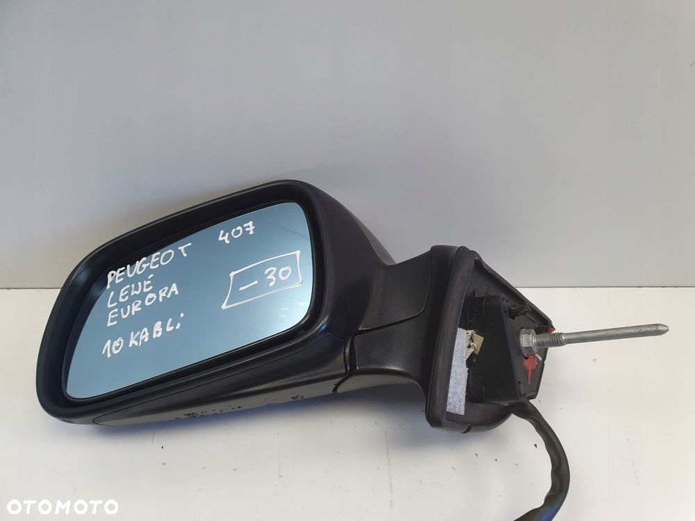 LUSTERKO Peugeot 407 04-11r _ LEWE KIEROWCY europa 10 pin pinów - 7