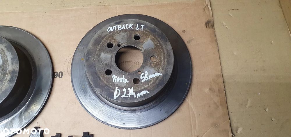 Tarcze hamulcowe klocki tył tylne Subaru Legacy IV Lift Outback 2.0 D - 3