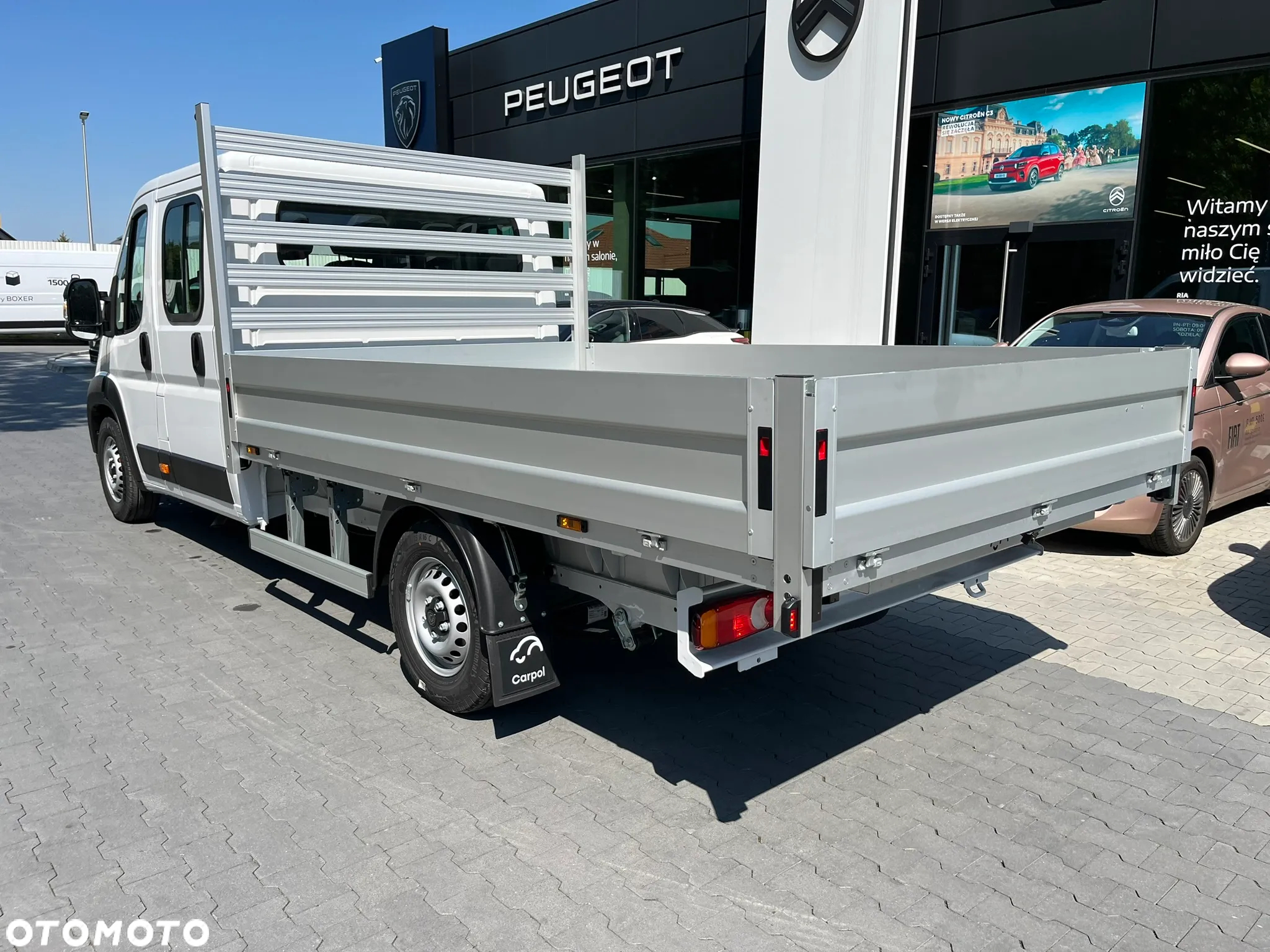 Peugeot Boxer Doka Podwójna Kabina| Skrzynia| 6 PALET|140KM MT6| Euro 6E |DMC 3.5t - 4