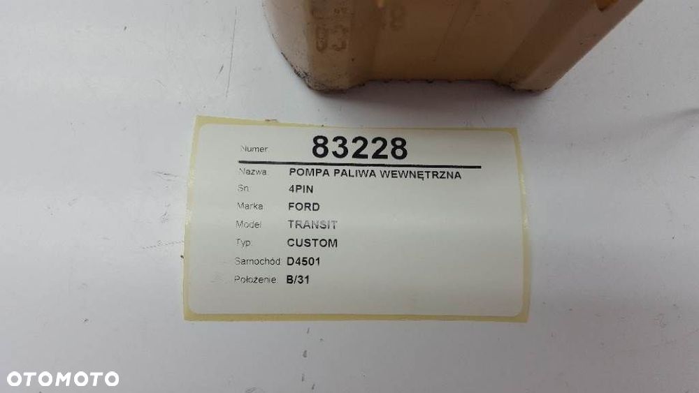 POMPA PALIWA WEWNĘTRZNA FORD TRANSIT CUSTOM TDCI 2.2 - 3