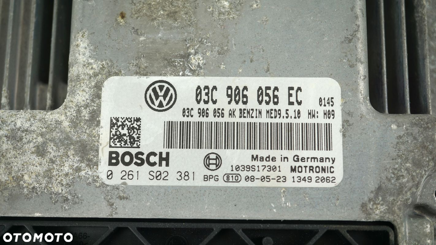 KOMPUTER SILNIKA SKODA OCTAVIA II 2 LIFT 1.6 FSI 03C906056EC 0261S02381 - 3