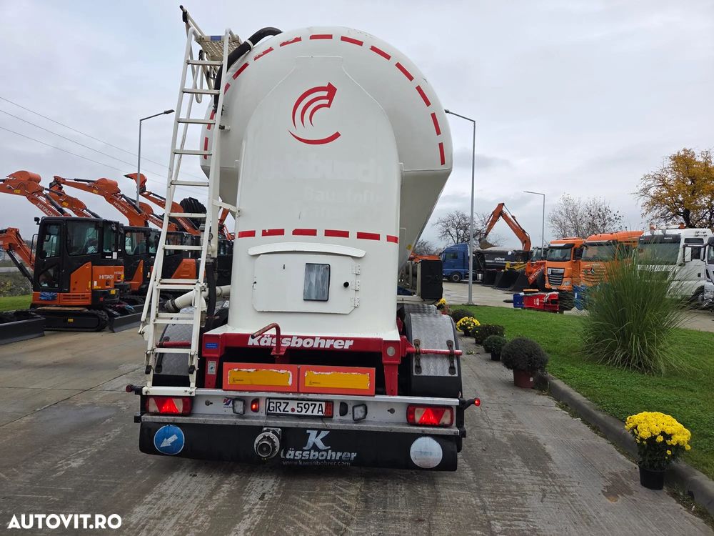 Kaessbohrer Transport CIMENT VRAC, 40mc, Masa propie 5,1t, Jante ALUMINIU, Capacitate 40mc, Axe SAF, Picioare sprijin, Produsa in GERMANIA, rulata in GERMANIA, Posibilitate leasing-PROMOTIE 29.900 EUR+Tva - 14