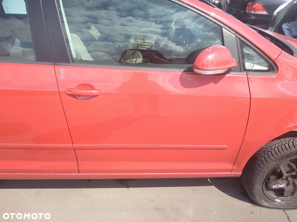 Volkswagen Golf VI Plus Drzwi Przód Przednie Prawe Kolor LY3D Bez Korozji - 1