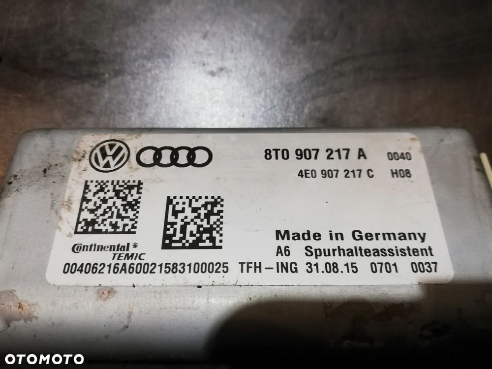 A5 A4 Q5 MODUŁ KAMERA SZYBY CZOŁOWEJ ASYSTENT 8T0907217A - 4