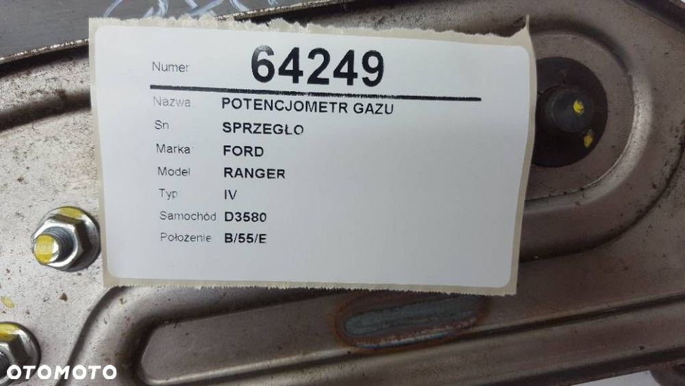 PEDAŁ HAMULCA POSTOJOWEGO RĘCZNEGO RANGER IV 2012 - 4