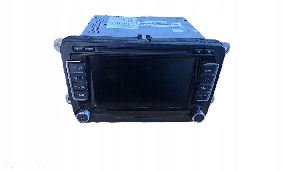 vw touran ii passat b7 10-15r radio nawigacja 1t0035680c - 1