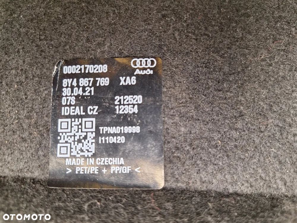 polka bagaznika tylna audi a3 8y sportback 3/5d 8y4 8y4867769 2020- orginal demontaz - 5