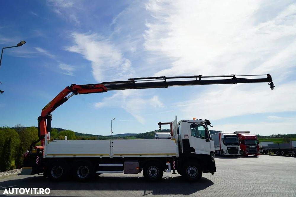 Renault C 430 / 8x4 / 7 M LIVRARE + PALFINGER 33002 HDS - ridicare: 14,5 M / CAPACITATE DE RIDICARE 9800 KG / RADIOCOMANDĂ / ROTATOARE / EURO 6 - 7