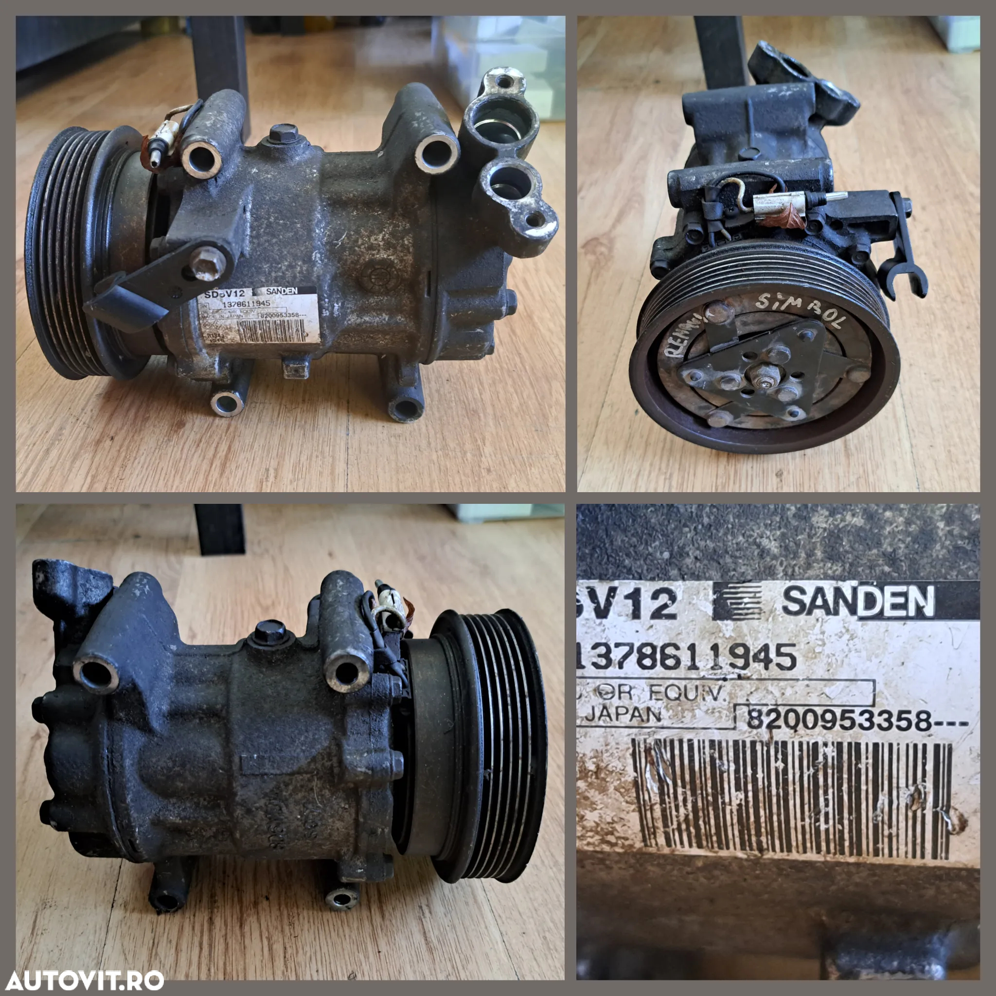 Compresor ac clima Citroen Peugeot Renault Dacia Ford Mazda volkswagen bmw smart - 3