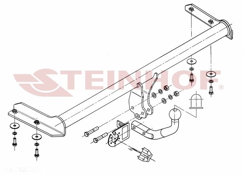 Hak Holowniczy+WIĄZKA 7pin do Volkswagen Golf III Htb 1991 do 1998 3/5 drzwi - 2