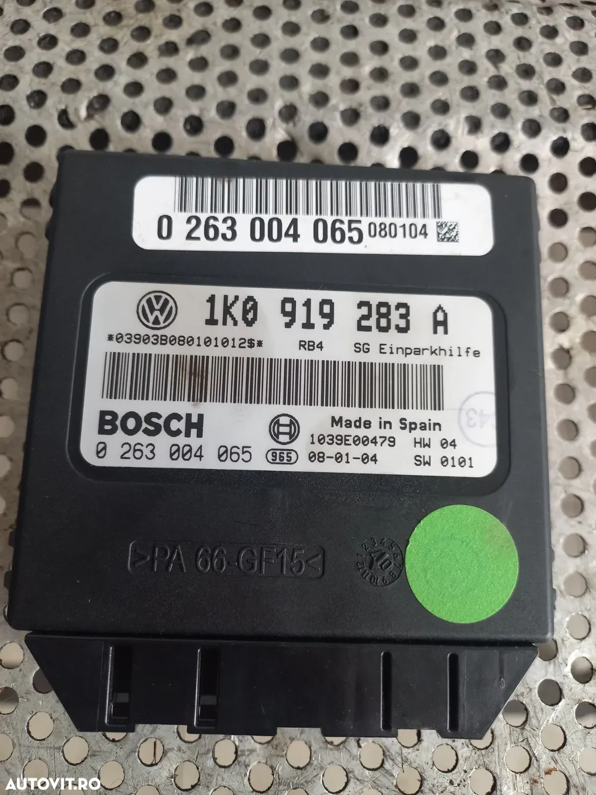 Modul Calculator Senzori Parcare Vw Golf 5 Touran Jetta Caddy Etc. Cod 1K0919283A - 5
