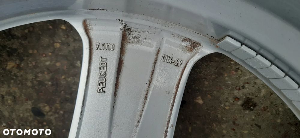 Citroen Peugeot Alufelgi 18 Felgi 4 sztuki Bez opon  FELGI ALUMINIOWE R18" 7.5J 4X108 ET29 9685121480 - 8