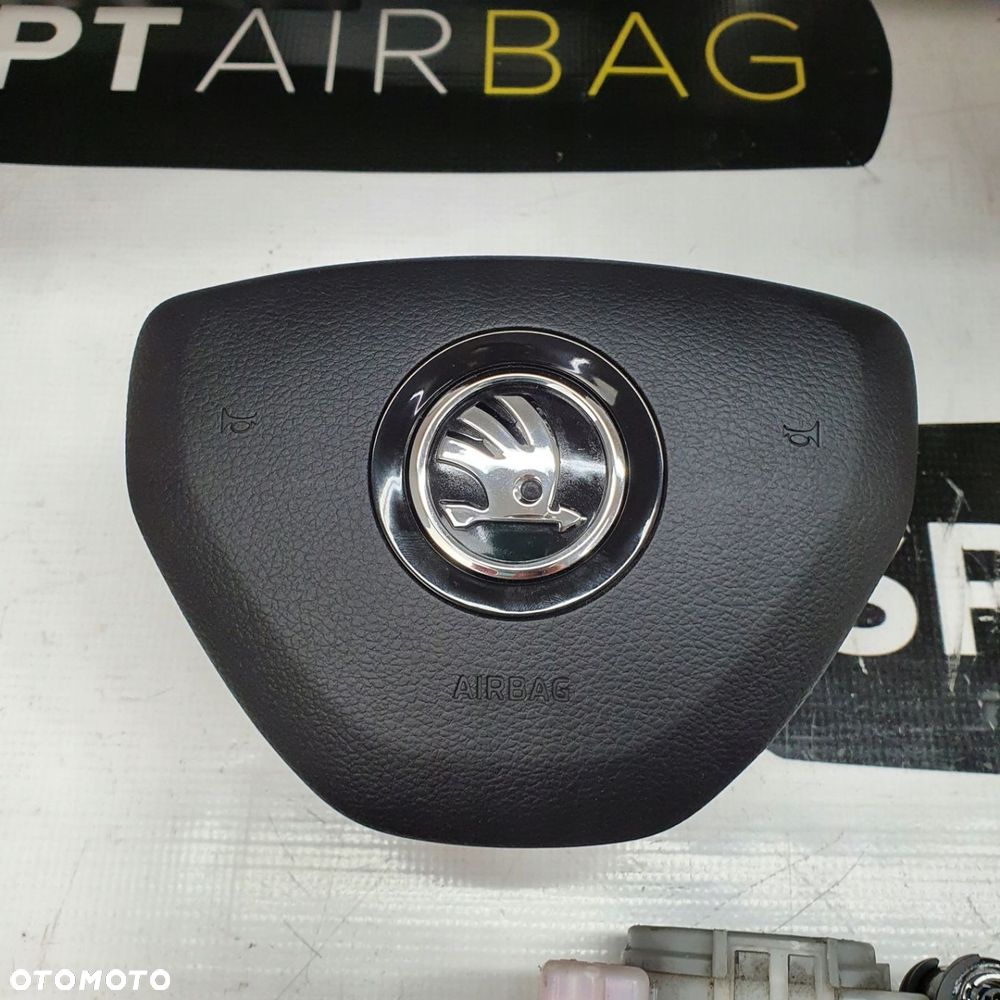 SKODA SCALA KAMIQ DESKA ROZDZIELCZA KONSOLA KOKPIT PULPIT PODUSZKI AIRBAG AIR BAG PASY KIT SET - 6