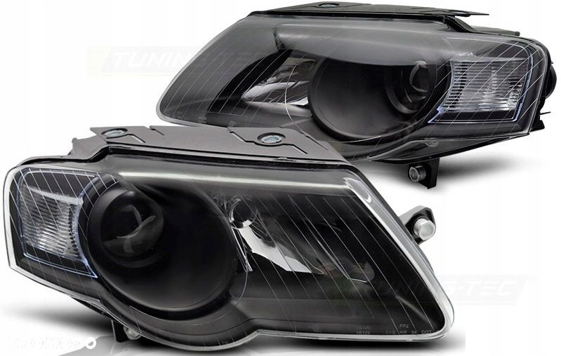 Reflektor Lampa kpl Tuning Black Czarne Soczewka h7 VW Passat B6 3c0 05-10 - 2