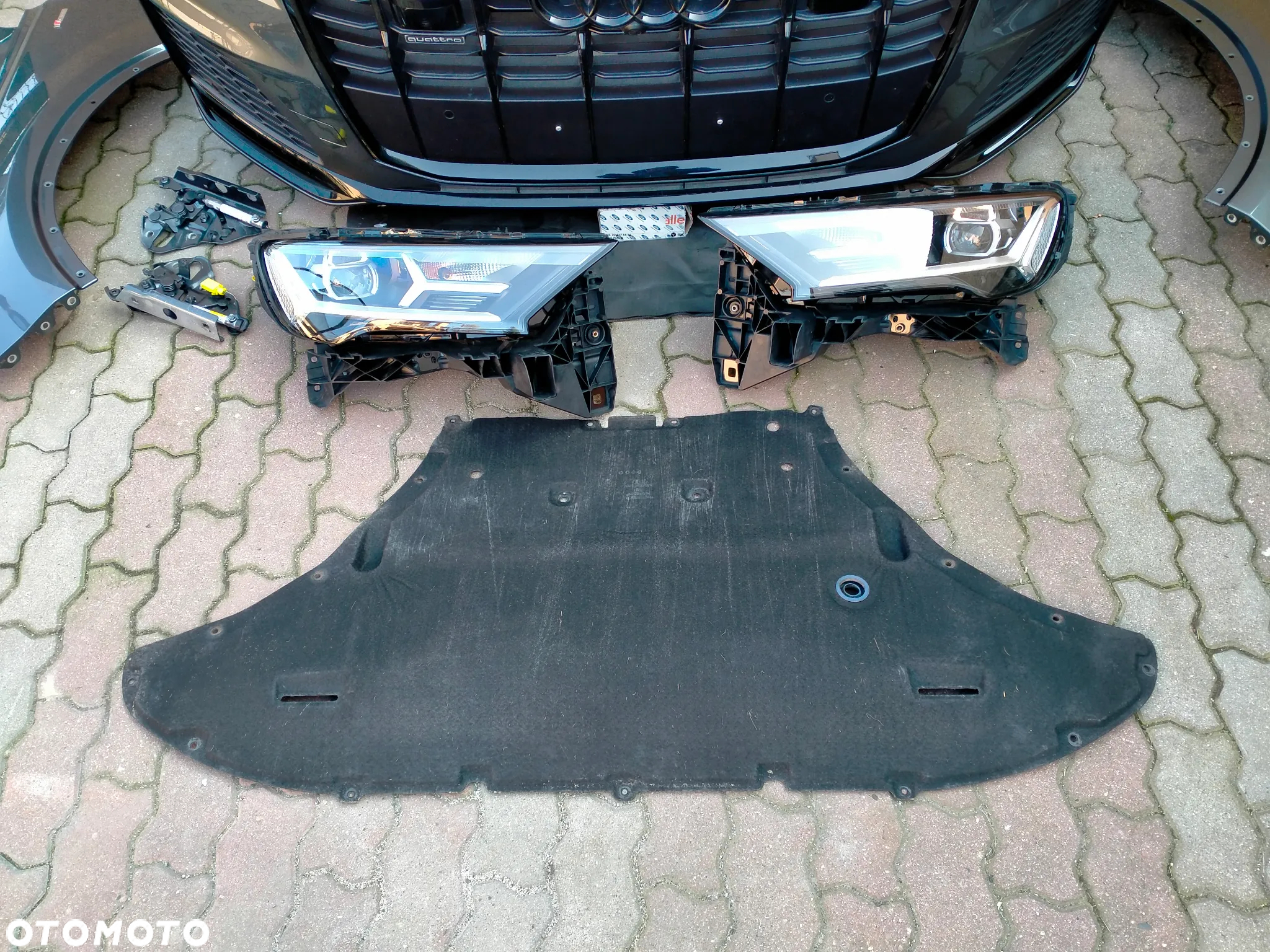 AUDI Q7 4M LIFT S-line / LZ7S / MASKA / ZDERZAK / LAMPA LAMPA / BŁOTNIK / PAS PRZEDNI PRZÓD KOMPLETNY / ORYGINAŁ - 9