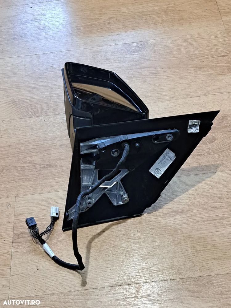 Oglinda exterioara stanga electrica rabatabila electrica side assist sticla cu electrocrom cu semnalizare culoarea negru Originala Mercedes W246 facelift - 4