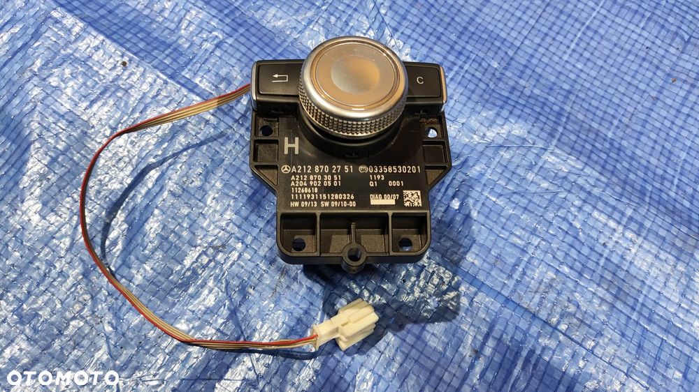 RADIO NAWIGACJA NAVI KONTROLER I-DRIVE KOMPLET ZESTAW A2129008409 A2128702751 MERCEDES W212 W207 - 8