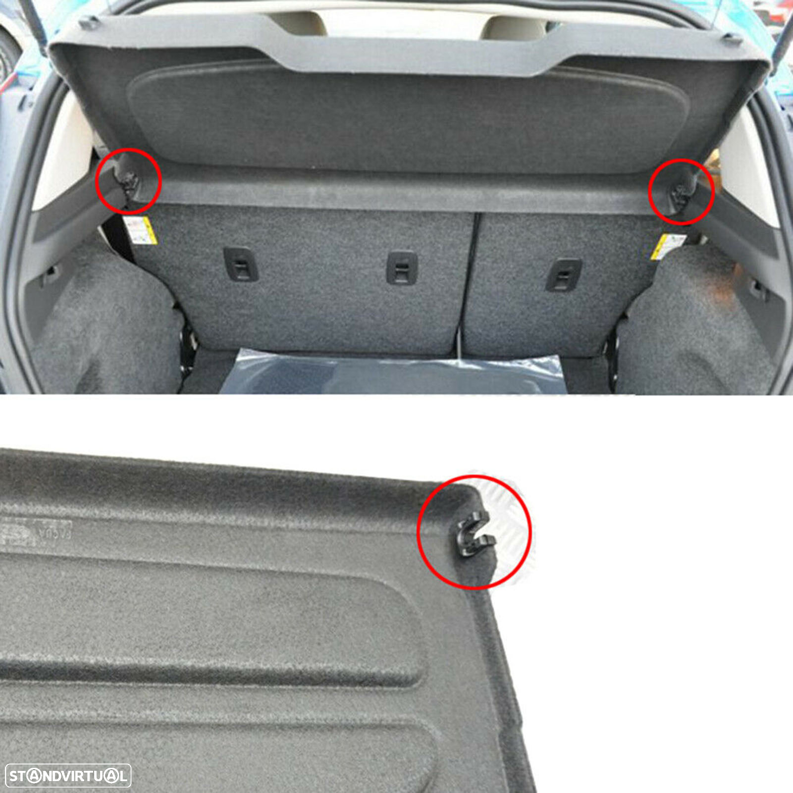 Kit reparação da chapeleira Focus S-Max C-Max Fiesta Mondeo C3 DS3 NOVO - 2