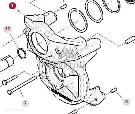 Fendt 930 933 936 939 942 Vario Gen 6 Obudowa WOM Jarzmo CZĘŚCI H218PF050036A - 1