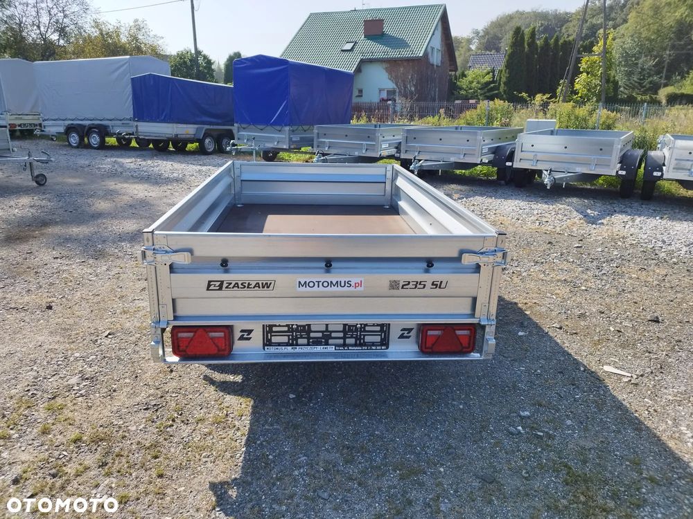 Zaslaw Przyczepa Zasław 235SU 235x132x35 1 osiowa mocne burty uchylna - 7