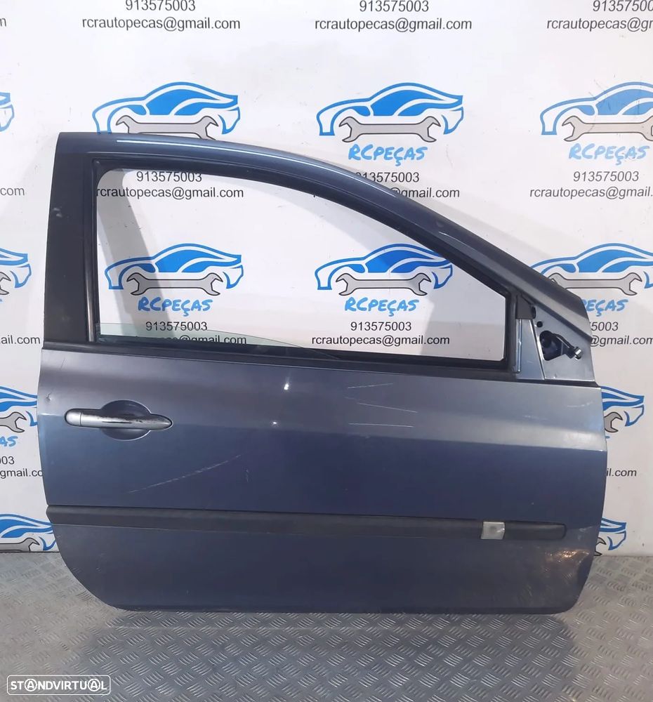 PORTA PORTAS FRENTE FRONTAL DIREITA RENAULT CLIO III 3 MK3 3 PORTAS 7751479113 FECHO ELEVADOR MOTOR PUXADOR VIDRO RETROVISOR RETROVISORES - 1