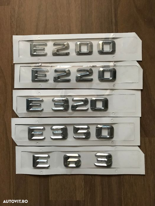 Emblema litere cifre compatibil Mercedes C CLA E 180/200/220/28 /E320 - 4