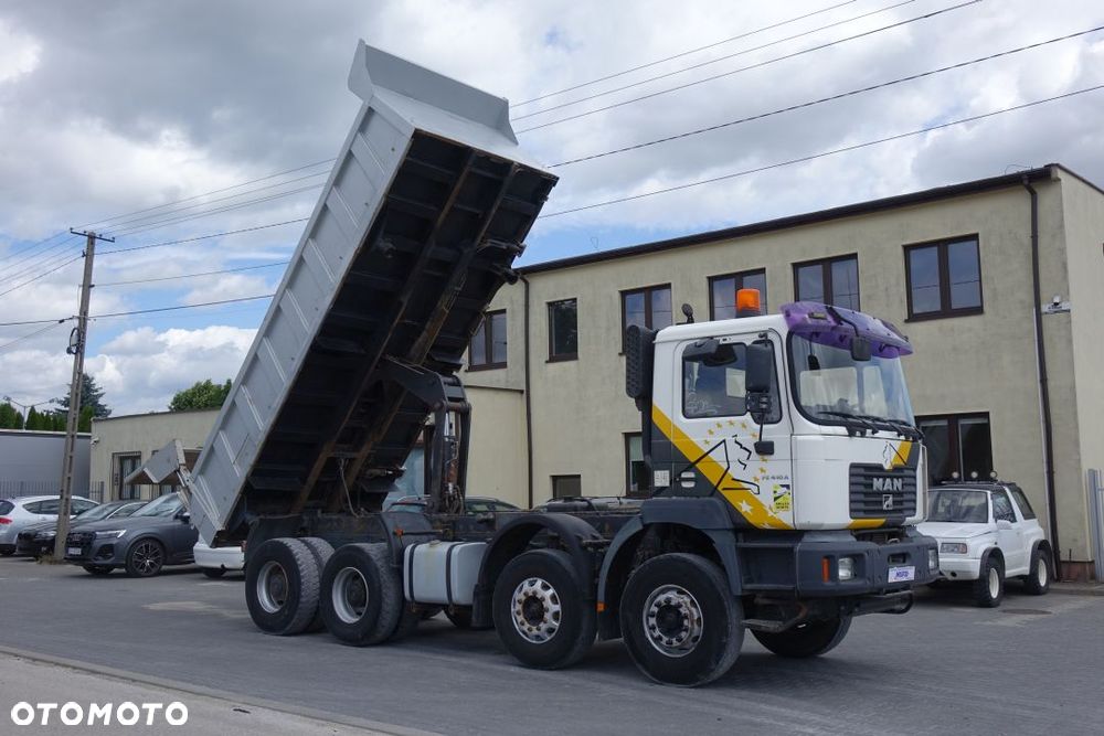 MAN FE 410 A /8x4 / MANUAL / WYWROTKA /BIBENNE / DWUSTRONNA / HYDROKLAPA / HYDROBURTA - 12