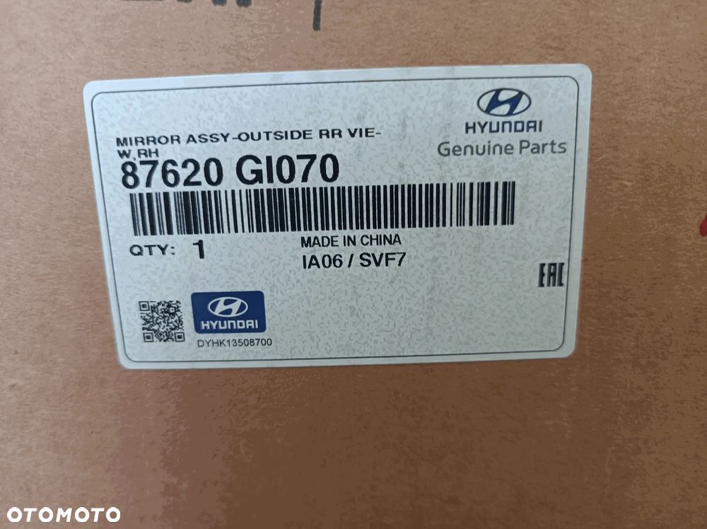 LUSTERKO PRAWE EUROPA 11-PIN KAMERA HYUNDAI IONIQ 5 87620GI070 - 7