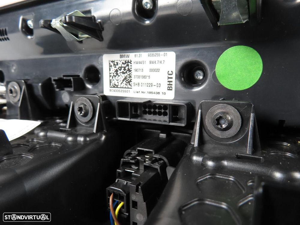 Painel frontal c/ Rádio e AC Usado / Original BMW i3 (I01) 61315A0AF6/9335255 - 4