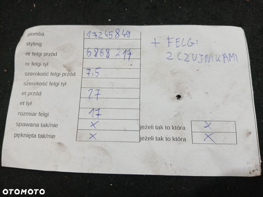 FELGI ALUMINIOWE BMW G30 G31 17 CALI OE 6868217 - 10