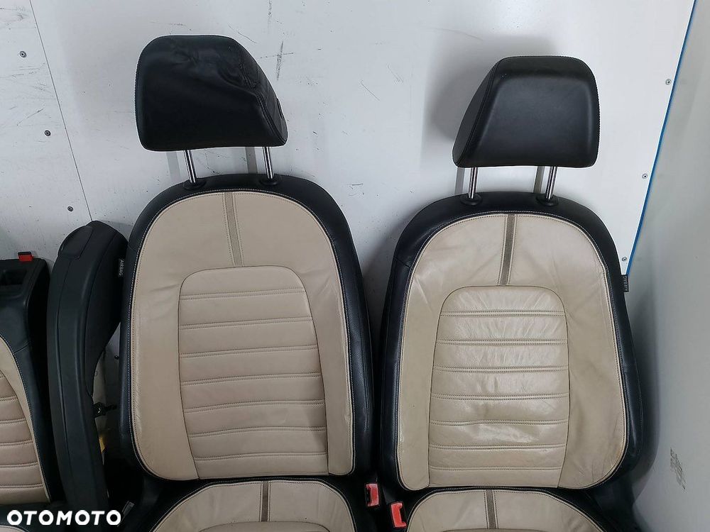 FOTELE KANAPA BOCZKI SKÓRA KOMPLET VW PASSAT CC - 9