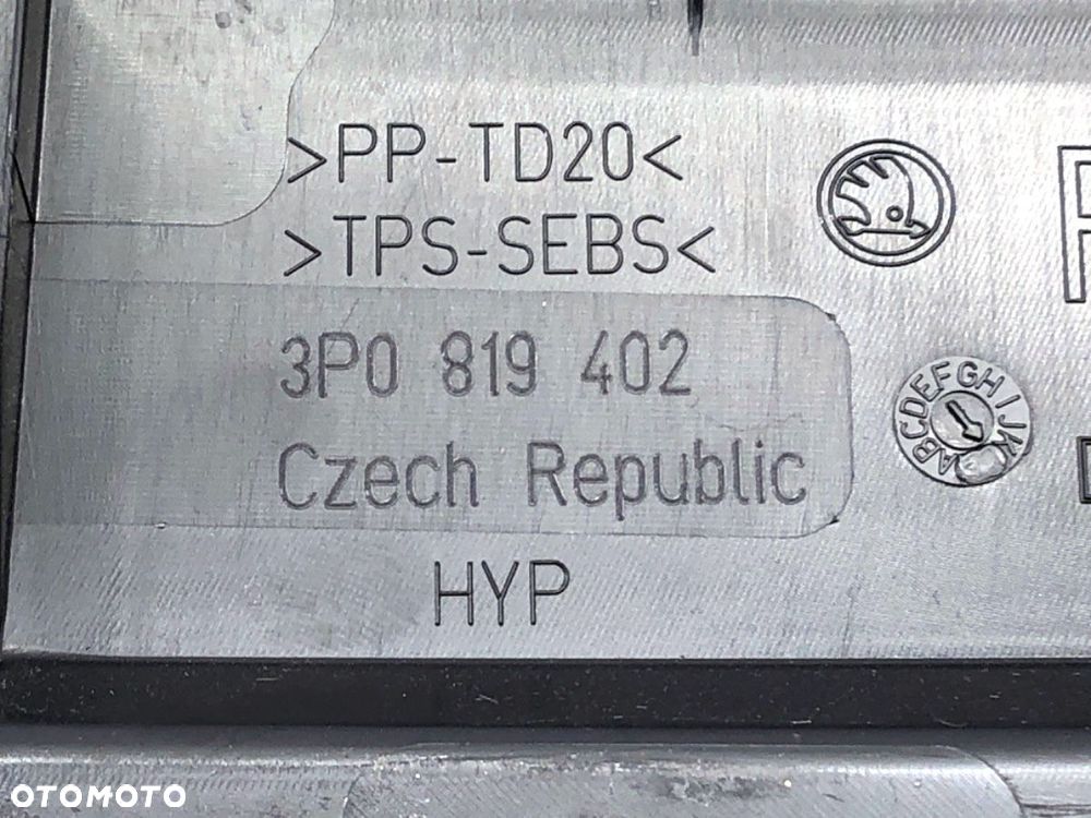 PODSZYBIE PRAWE  SKODA SUPERB IV 2023 - 2.0 TSI 195 kW [265 KM] benzyna 2023 - 3P0819402 - 5