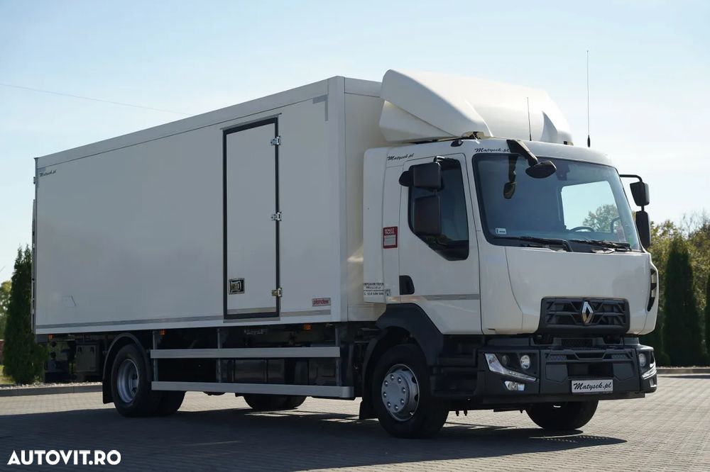 Renault / D 280 / CAMION FRIGORIFIC - 6,7 M / THERMO KING ES-600 MAX / 500 ORE DE FUNCȚIONARE MOTOR / + PLATFORMĂ HIDRAULICĂ PALFINGER - 2.000 KG / UTILIZARE REDUSĂ / - 8