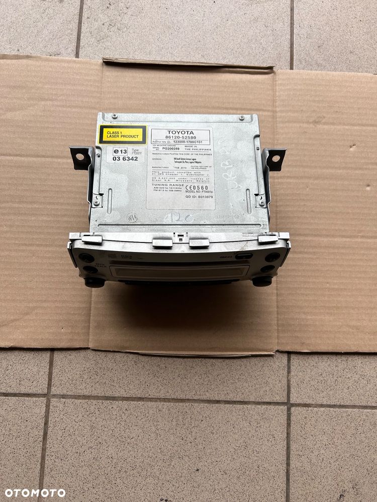 Toyota Urban Cruiser radio fabryczne 86120-52580 - 5