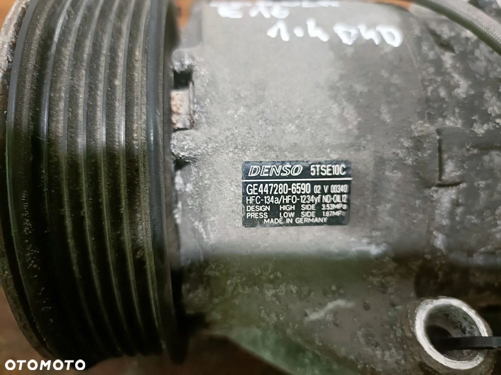 TOYOTA COROLLA E16 13-19 r. 1,4 D4D 90KM sprężarka klimatyzacji kompresor GE 447280-6590 * - 3