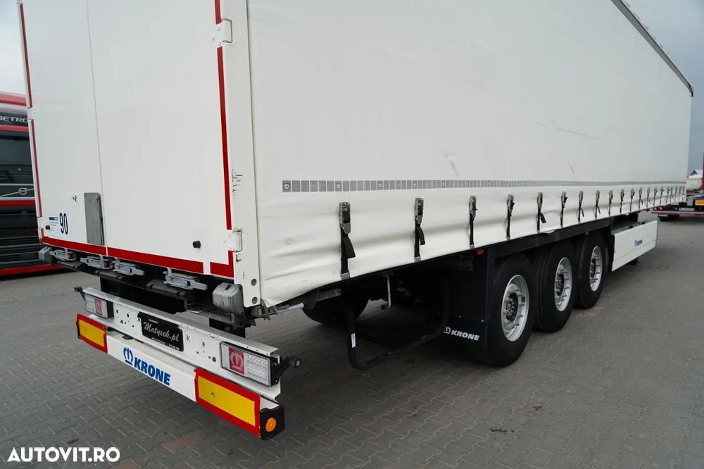 Krone CORTINĂ KRONE / 2024 / COȘ PENTRU PALEȚI / 2 AXE RIDICATIVE / PUȚIN FOLOSIT / - 13