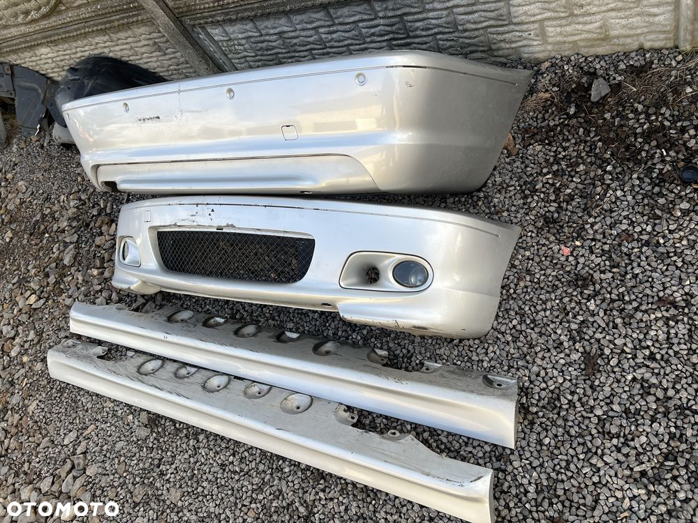 Kompletny mpakiet bmw e46 coupe cabrio titansilber zderzak nakladki - 3