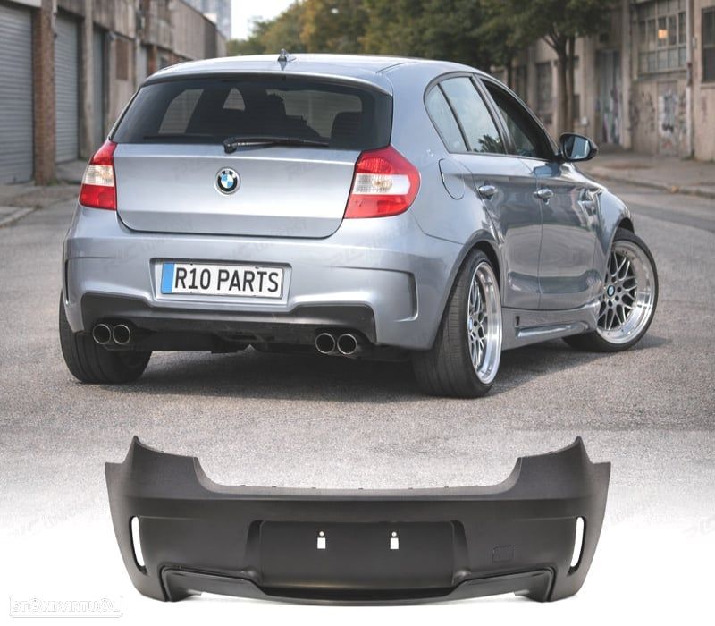 PARA-CHOQUES TRASEIRO BMW E81 E87 04-11 LOOK 1M - 1