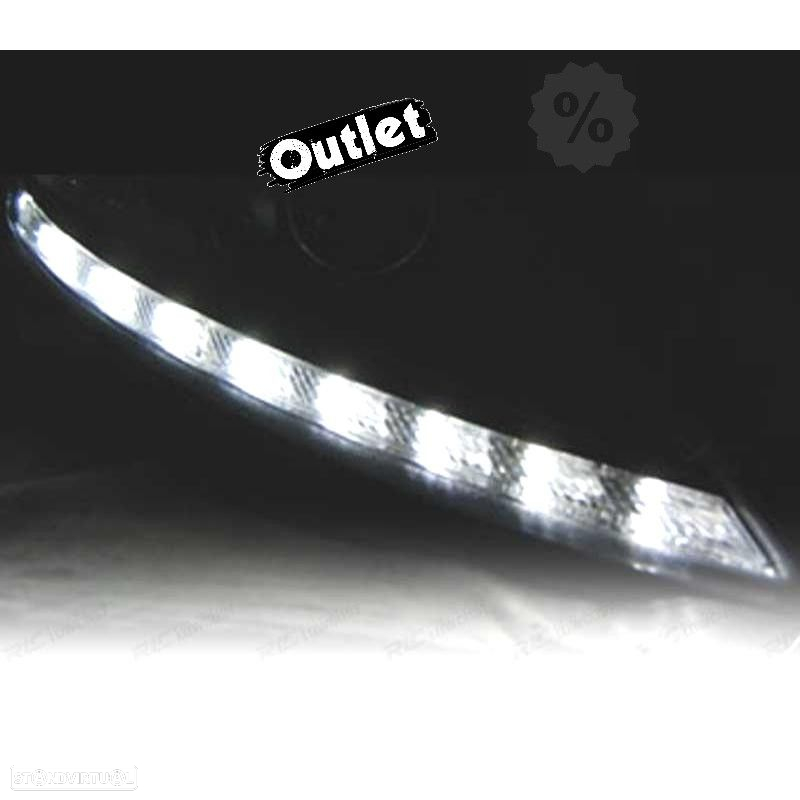 R014058C1 FARÓIS OPTICAS FORD MONDEO 07-10 LUZ DIURNA LED FUNDO PRETO - 5