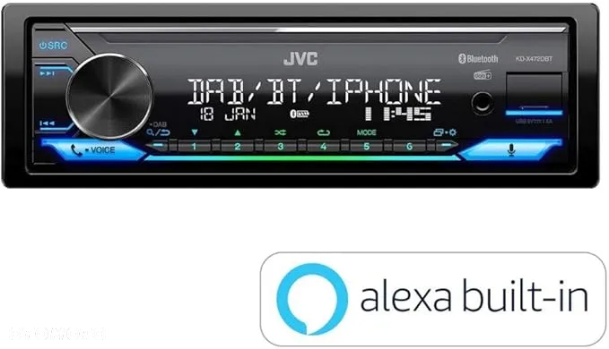 JVC KD-X472DBT Radio samochodowe DAB MP3 USB Flac - 5
