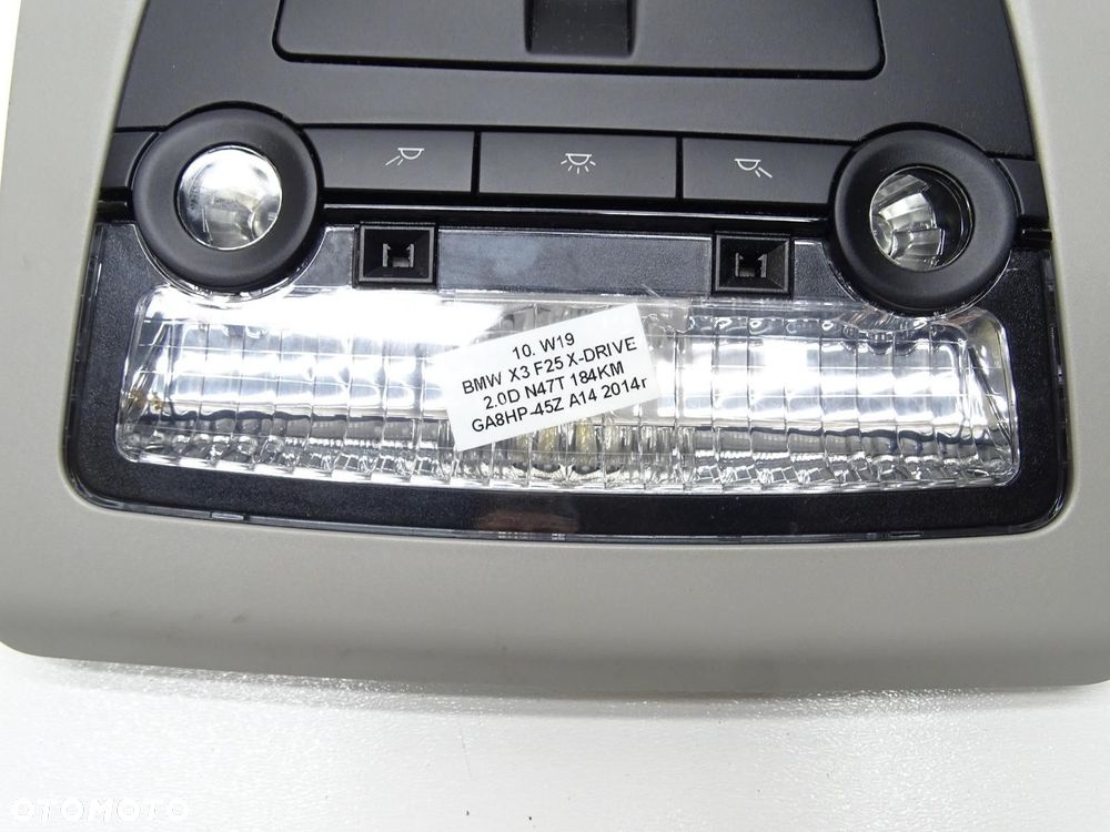 LAMPKA OŚWIETLENIE KABINY PODSUFITKI SZYBERDACH 9311462 BMW F25 X3 - 7