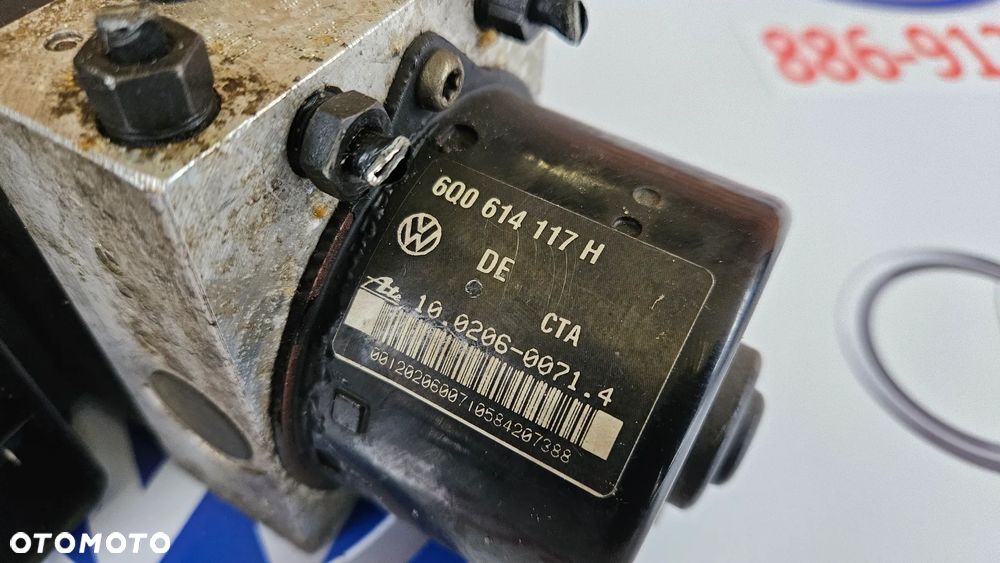 VW Polo 9N Seat Ibiza III Pompa hamulcowa ABS Sterownik pompy 6Q0907379L 6Q0614117H - 8