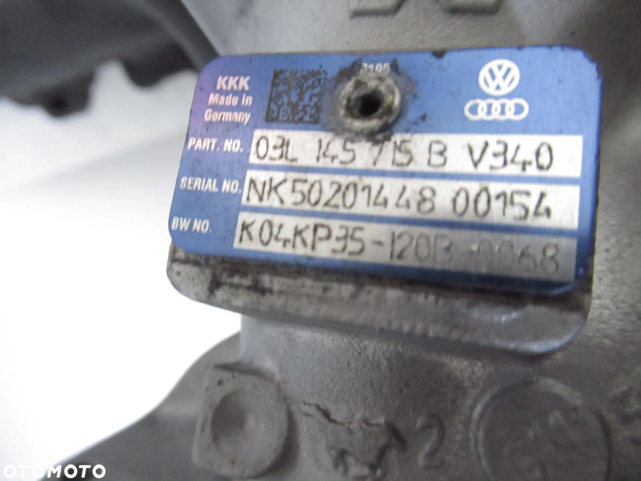 Turbina biturbo VW Crafter 30-50 2.0 TDI 163 KM 03L145701R 53049700143 - 3