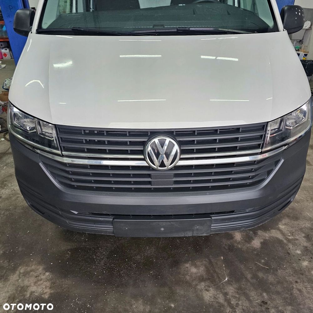 VW T6.1 kompletny przód pas przedni zderzak maska błotnik lampy BIAŁY LB9A - 5