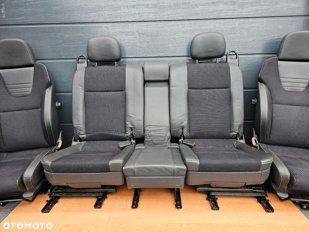 FOTELE TAPICERKA BOCZKI PÓŁSKÓRA RECARO OPEL MERIVA A OPC EUROPA LĘDŹWIA - 5