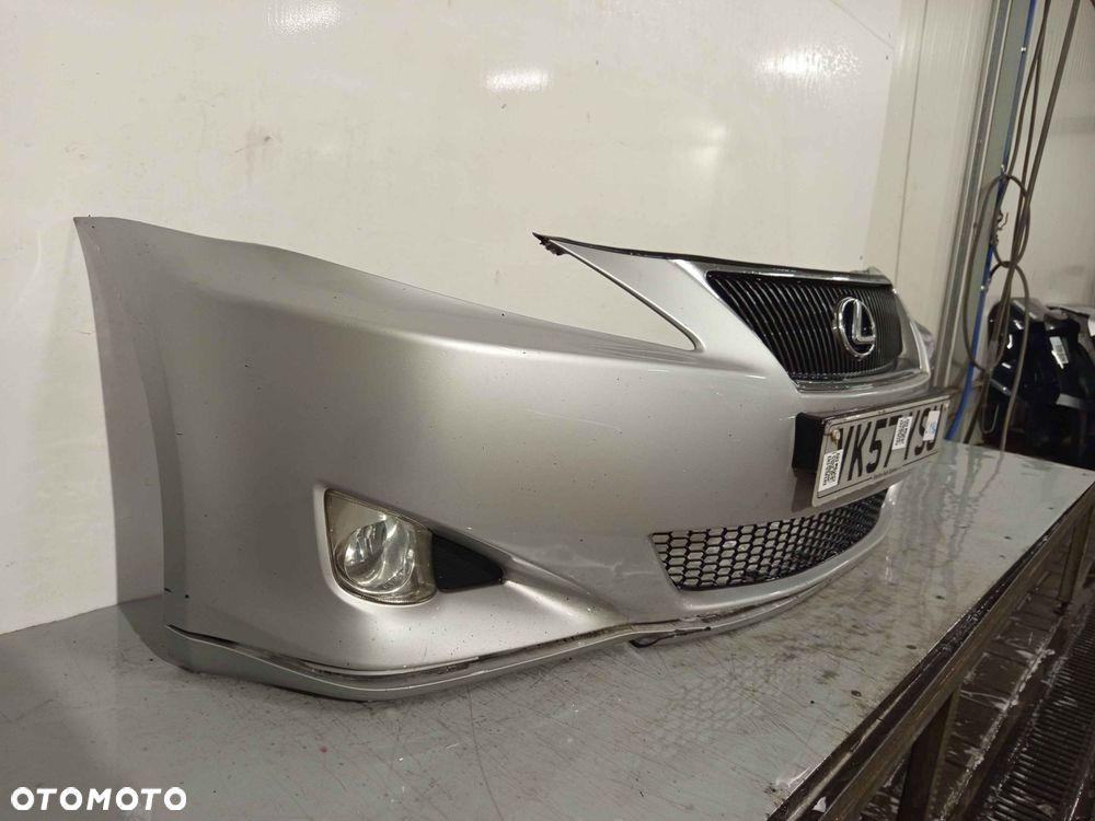 + ZDERZAK PRZÓD PRZEDNI LEXUS IS 2 Gen. IS 220 IS250 PDC CZUJNIKI SREBRNY HALOGENY - 3