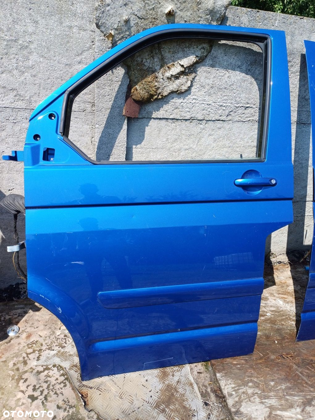Drzwi LEWE przód Vw Transporter Multivan T5 T6 IDEALNE 06r. niebieski GOŁE - 6