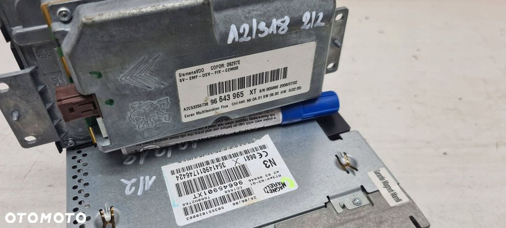 peugeot 207 06- radio 1 din nawigacja oryginał komplet - 4