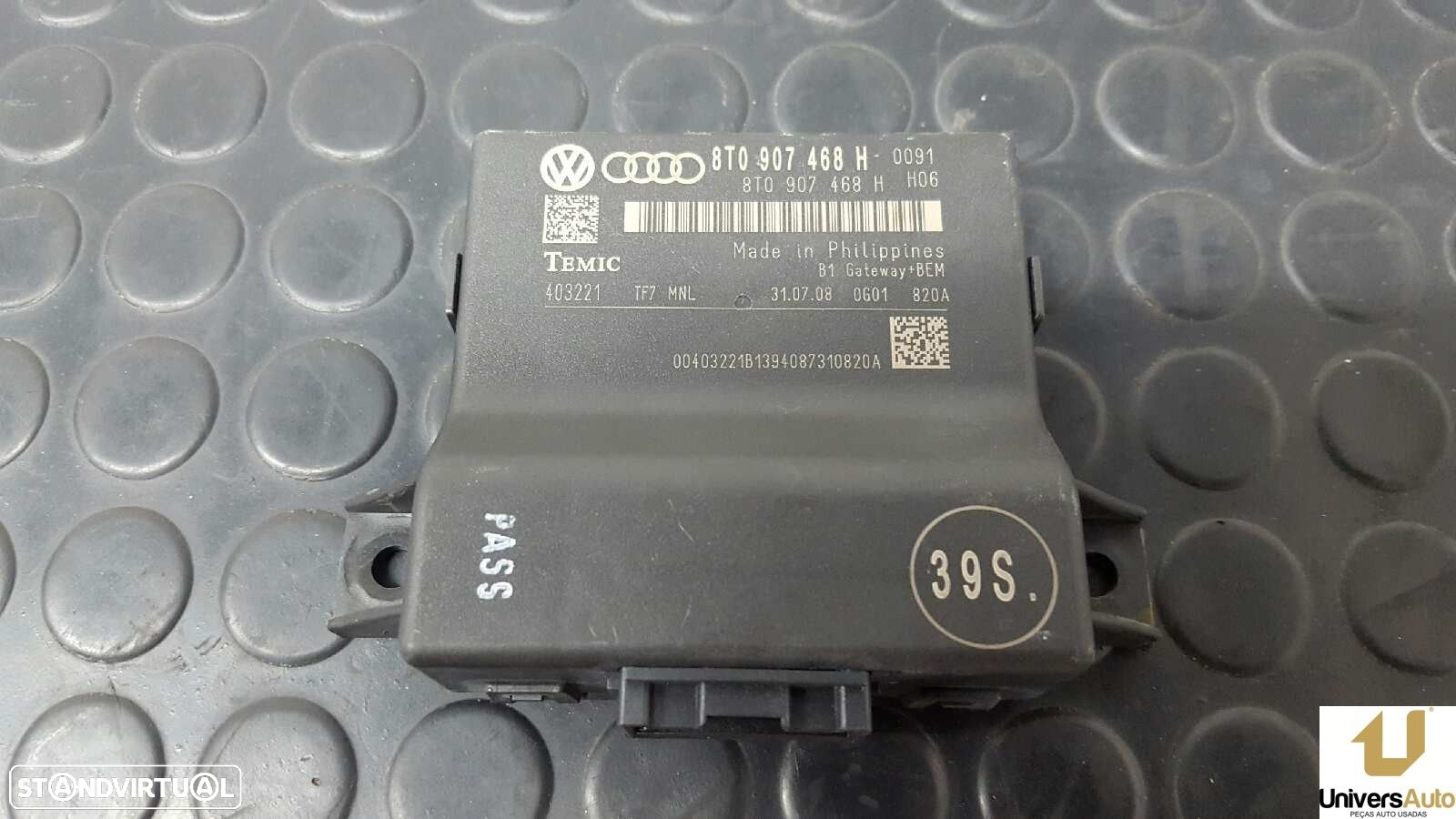 MÓDULO ELETRÓNICO AUDI A4 BER. (B8) BáSICO - 6